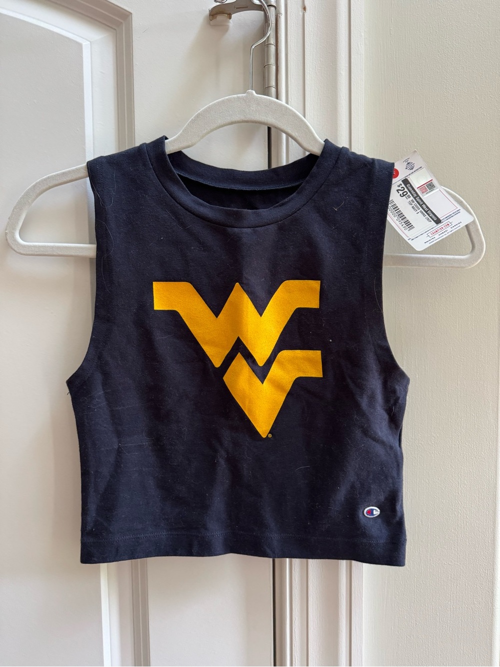 NWT Champion West Virginia University Cropped Tank